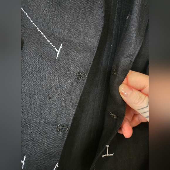 Jane & John | Women's Black and Gray Linen Vest & Pants, Size XL - Picture 11 of 16